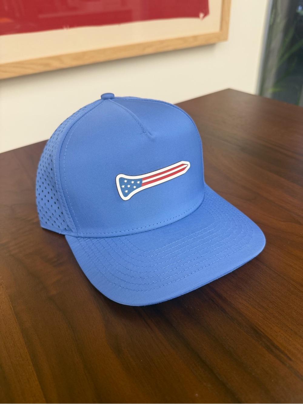 Blue Performance USA Golf Tee Hat - Snapback